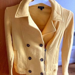 yellow fall coat